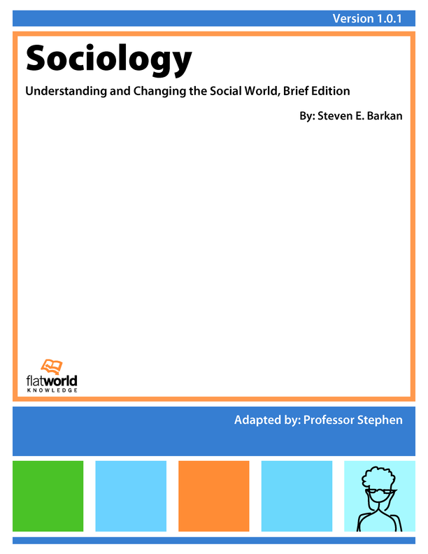 Cover of Sociology: Understanding and Changing the Social World, Brief Edition v1.0.1