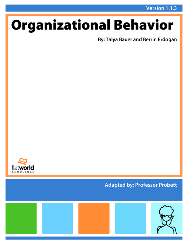 Cover of Organizational Behavior v1.1.3
