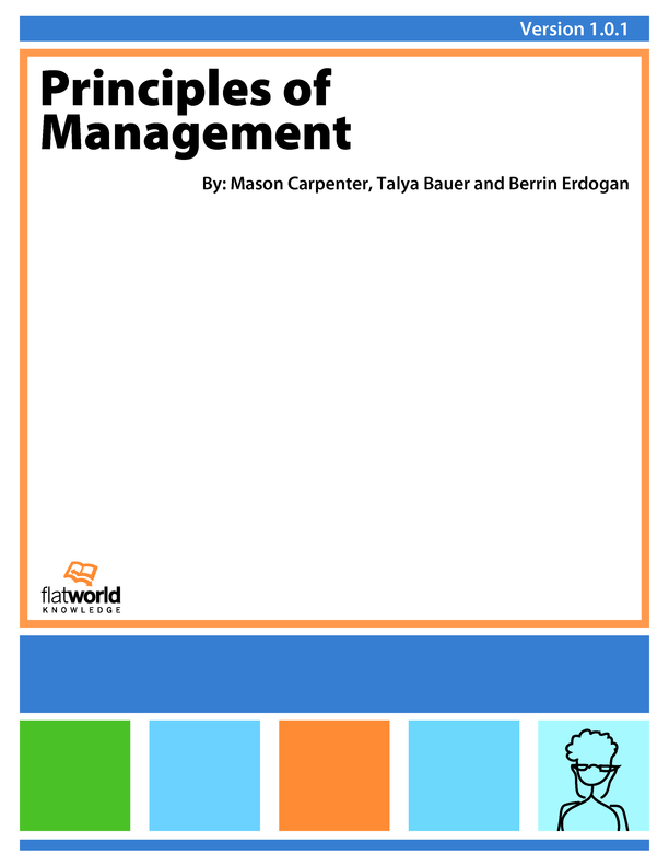Cover of Principles of Management v1.0.1