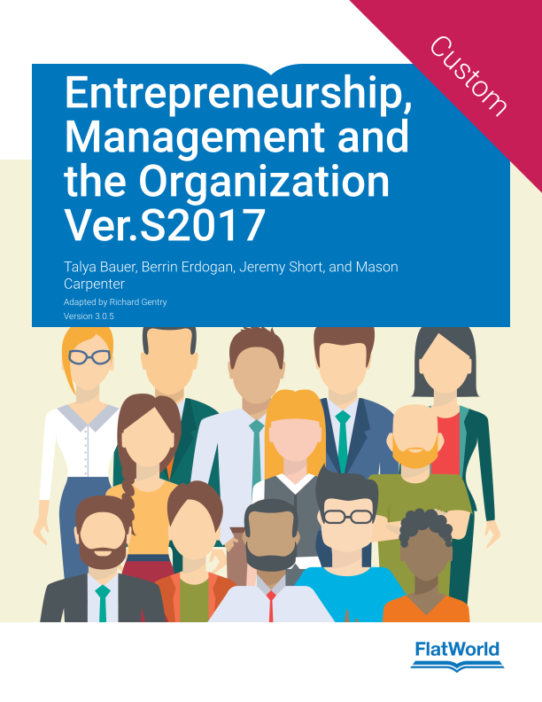 Entrepreneurship, Management and the Organization Ver.S2017