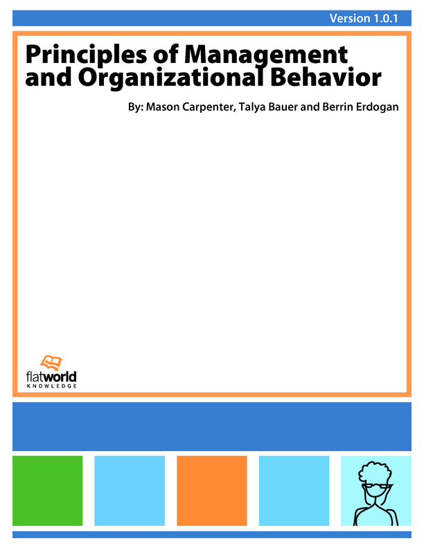 Principles of Management and Organizational Behavior