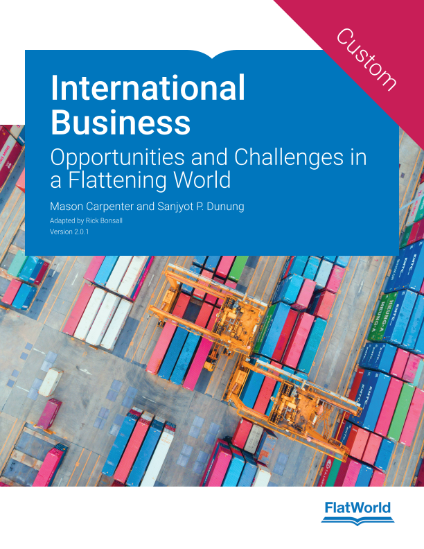 Cover of International Business: Opportunities and Challenges in a Flattening World v2.0.1