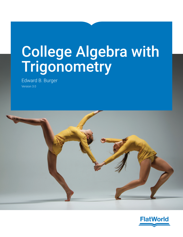 Cover of College Algebra with Trigonometry v3.0