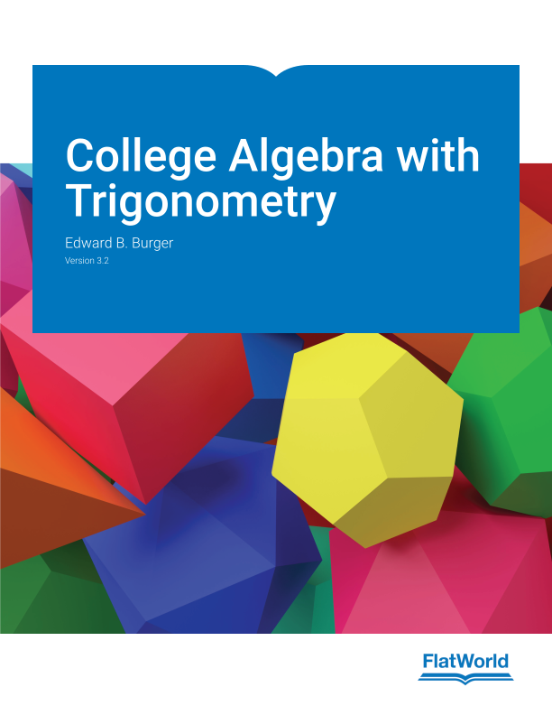 Cover of College Algebra with Trigonometry v3.2