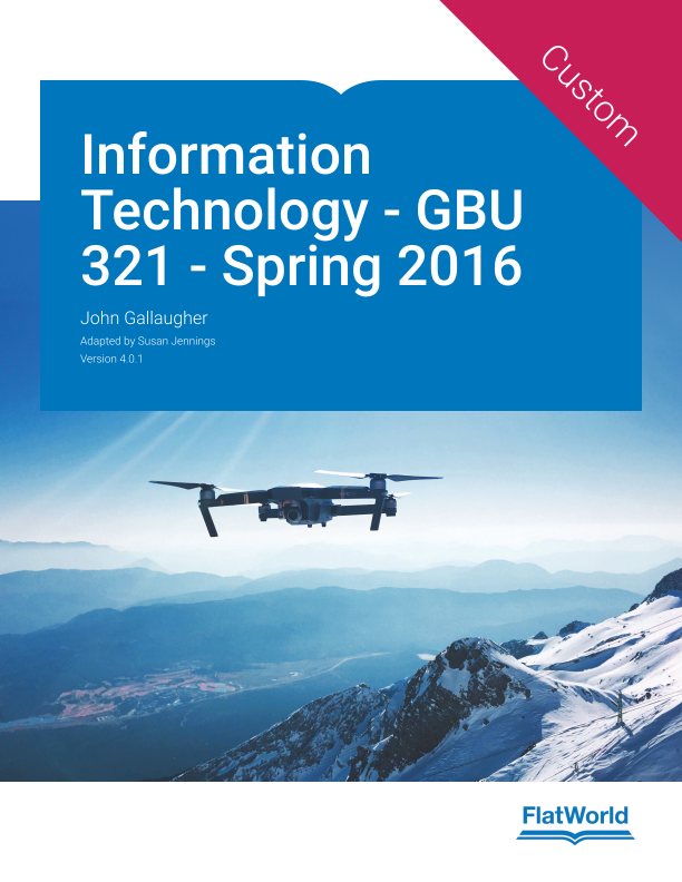 Information Technology - GBU 321 - Spring 2016