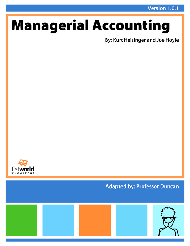 Cover of Managerial Accounting v1.0.1