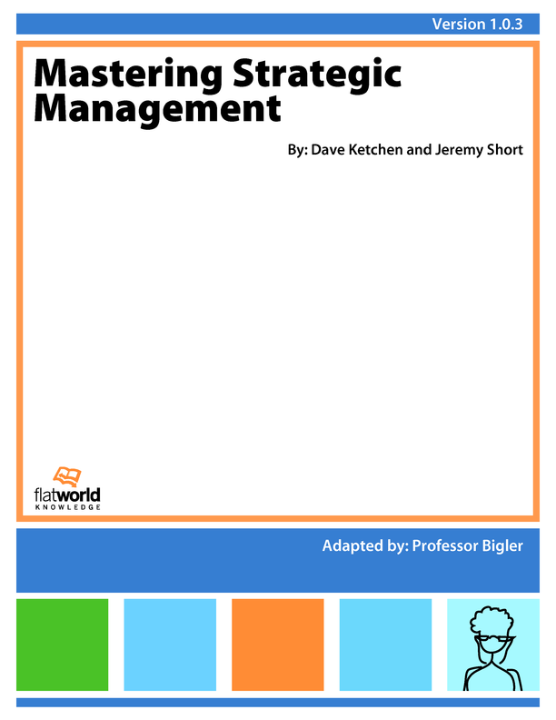 Cover of Mastering Strategic Management v1.0.3