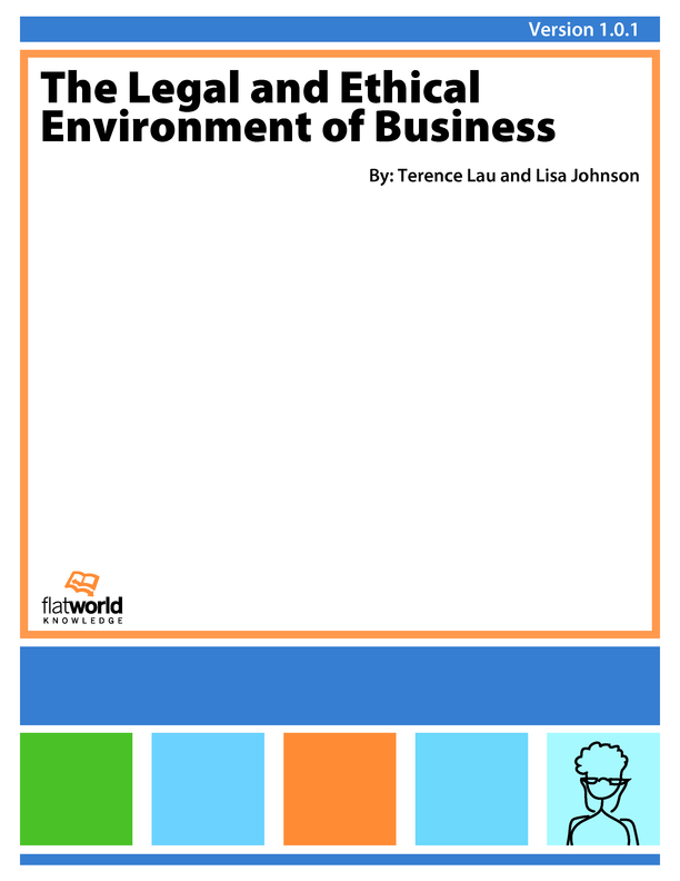 Cover of The Legal and Ethical Environment of Business v1.0.1