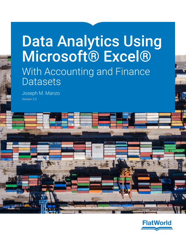 Cover of Data Analytics Using Microsoft® Excel®: With Accounting and Finance Datasets v2.0