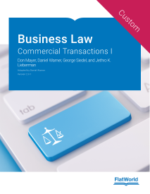 Cover of Business Law: Commercial Transactions I v2.0.1