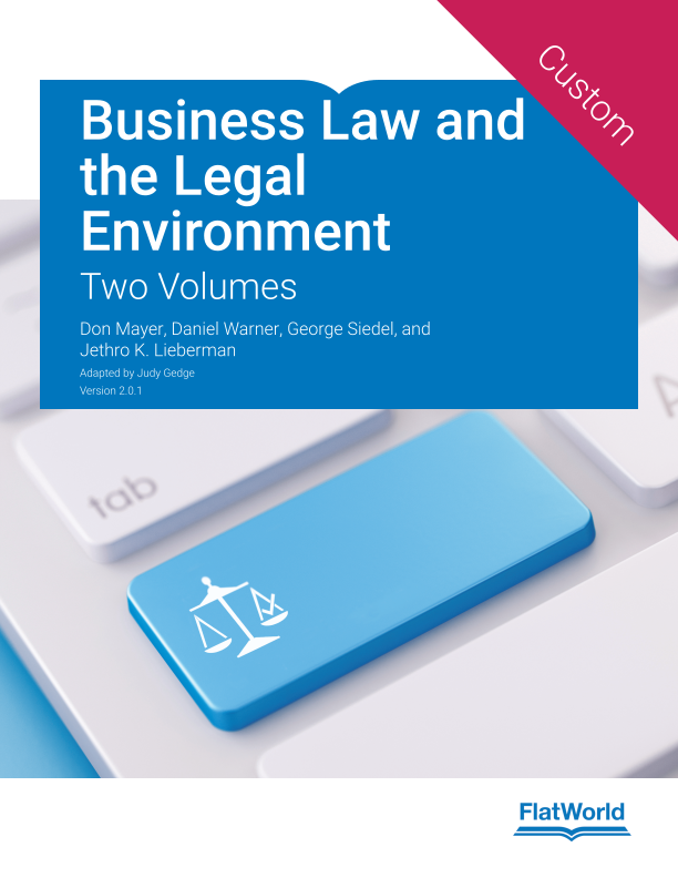 Required Reading - Business Law And The Legal Environment V2.0.1 | Textbook