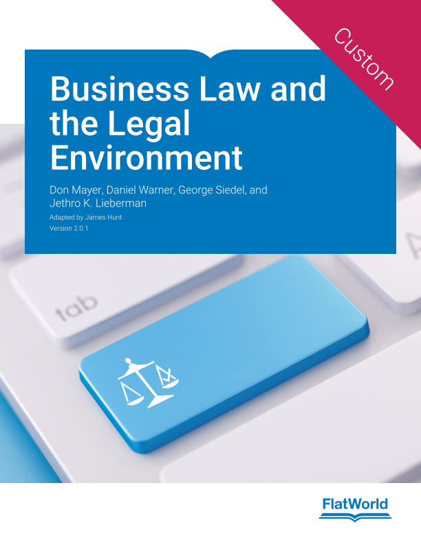 Business Law and the Legal Environment