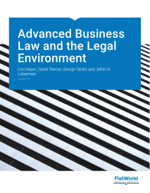 Cover of Advanced Business Law and the Legal Environment v1.0