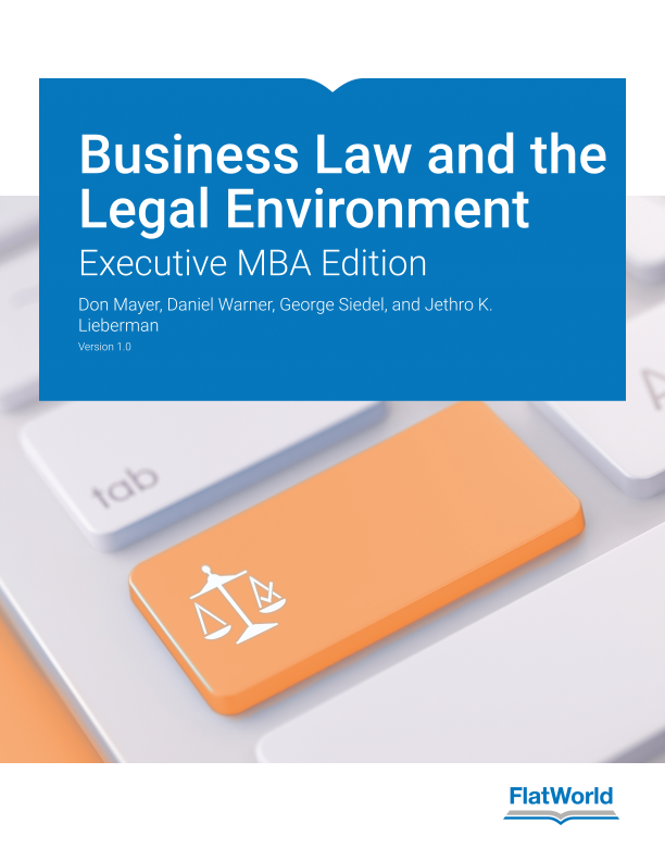 Business Law and the Legal Environment