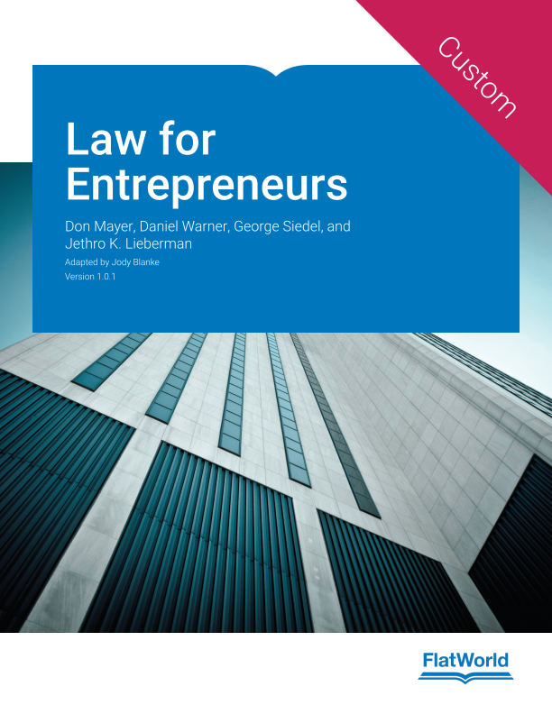 Cover of Law for Entrepreneurs v1.0.1