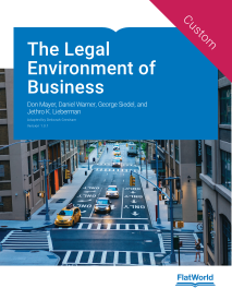 Cover of The Legal Environment of Business v1.0.1