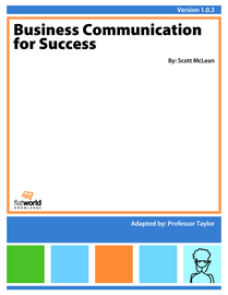 Cover of Business Communication for Success v1.0.3