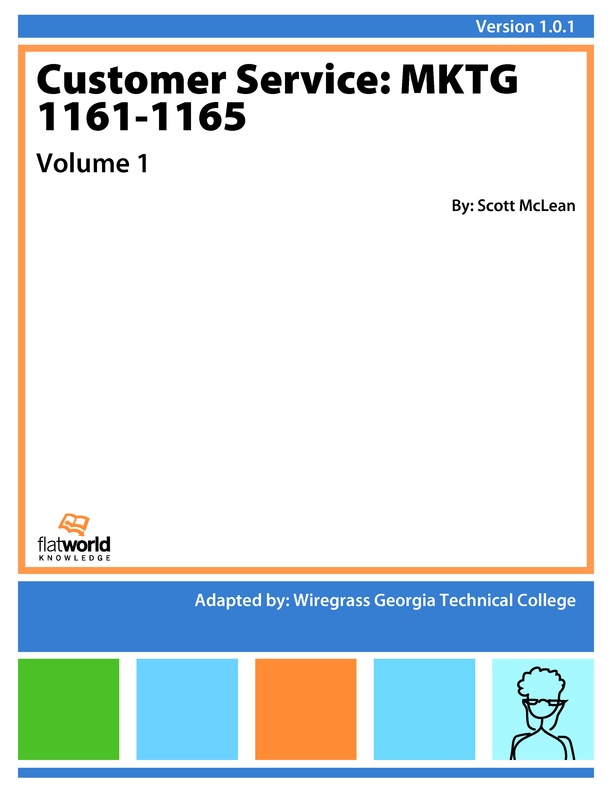 Cover of Customer Service:  MKTG 1161-1165 v1.0.1