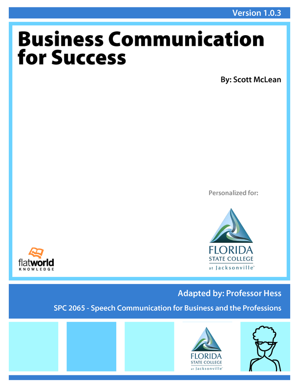 Required Reading - Business Communication For Success V1.0.3 | Textbook