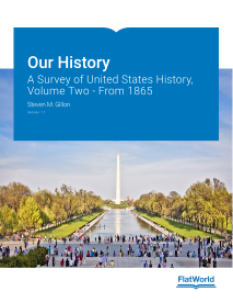 Cover of Our History: A Survey of United States History, Volume Two - From 1865 v1.1