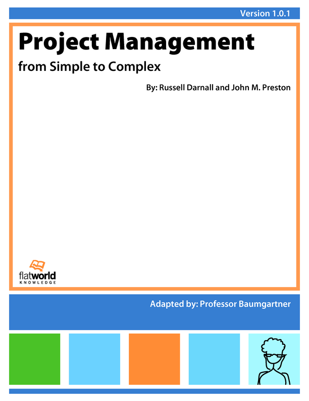 Cover of Project Management: from Simple to Complex v1.0.1