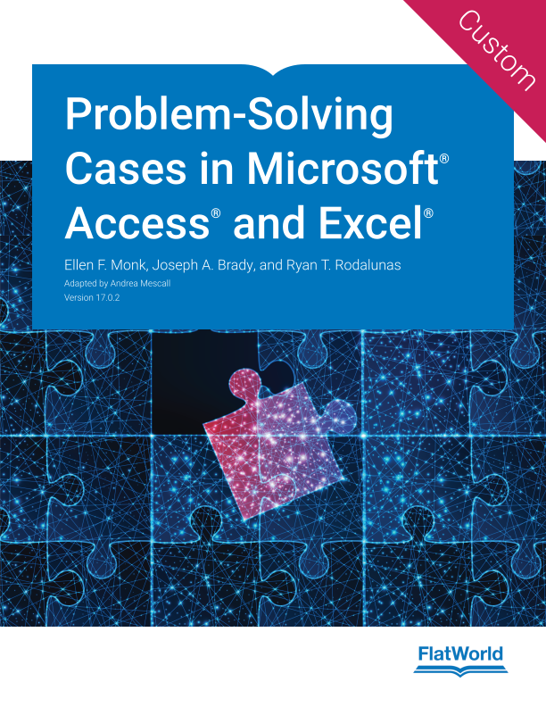 problem solving cases in microsoft access and excel