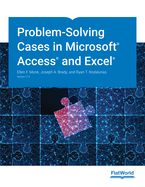 Cover of Problem-Solving Cases in Microsoft® Access® and Excel® v17.0