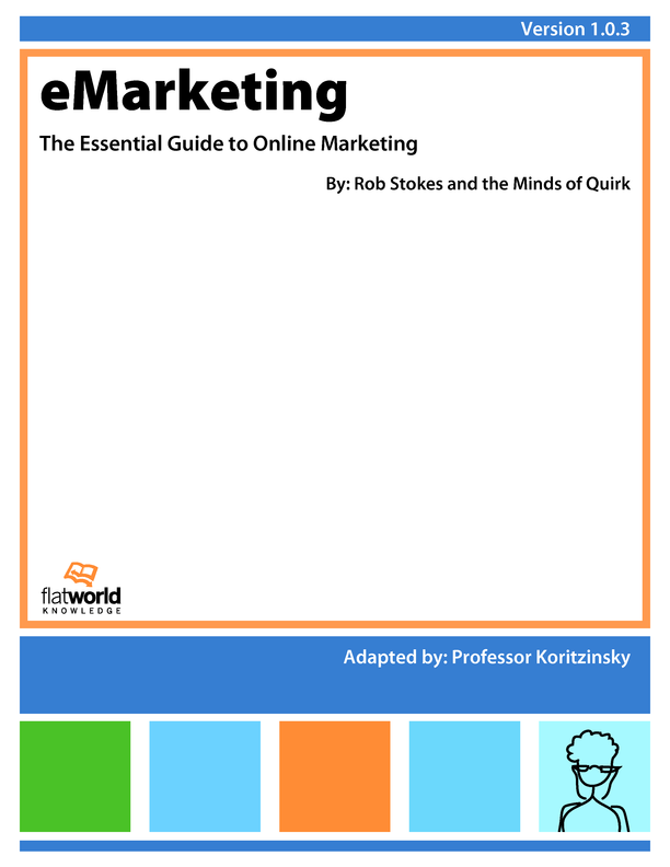 Cover of eMarketing: The Essential Guide to Online Marketing v1.0.3