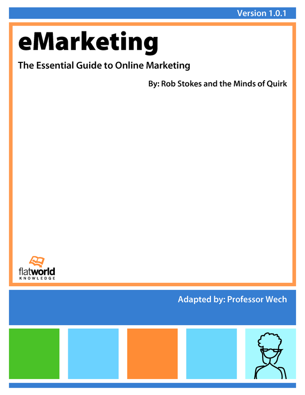 Cover of eMarketing: The Essential Guide to Online Marketing v1.0.1