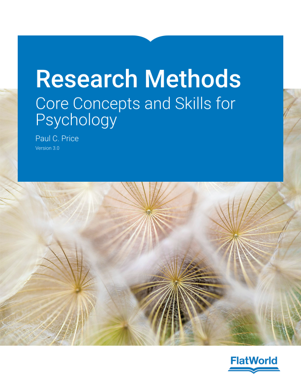 Cover of Research Methods: Core Concepts and Skills for Psychology v3.0