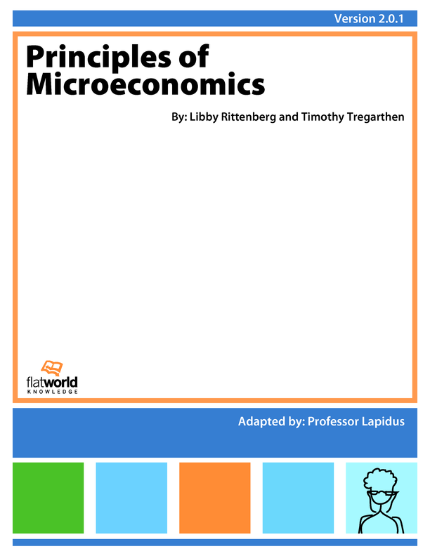 Cover of Principles of Microeconomics v2.0.1