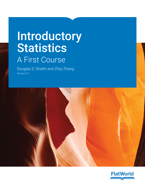 Cover of Introductory Statistics: A First Course v2.0