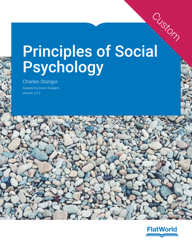 Principles of Social Psychology