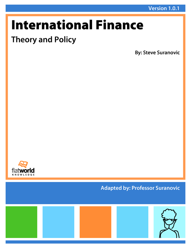 Cover of International Finance: Theory and Policy v1.0.1
