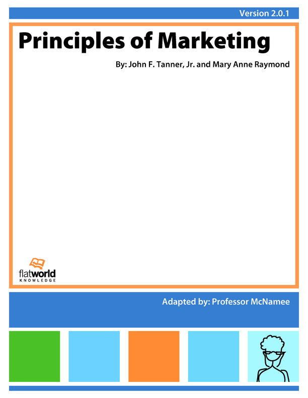 Cover of Principles of Marketing v2.0.1