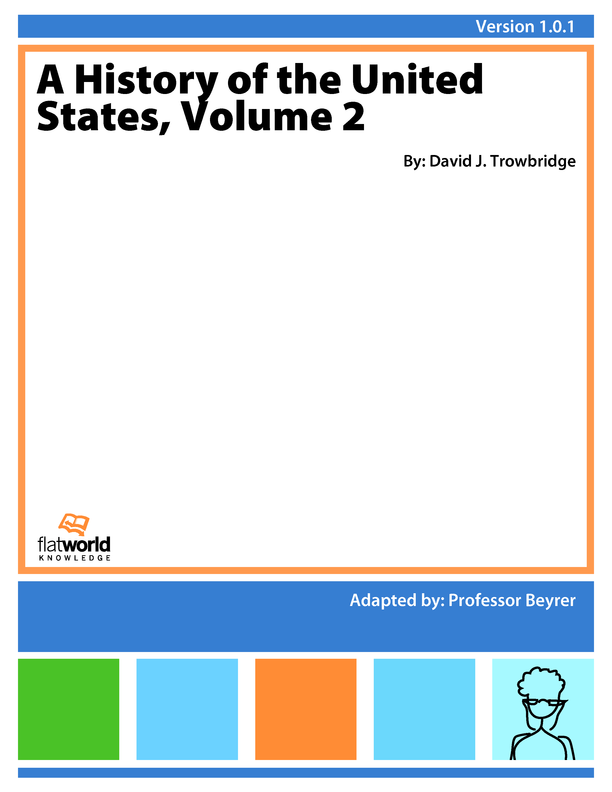 Cover of A History of the United States, Volume 2 v1.0.1