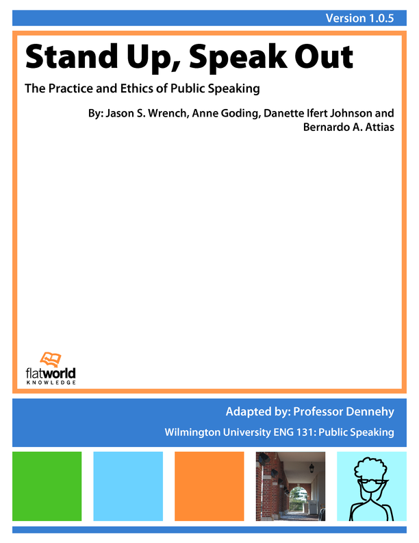 Stand Up, Speak Out: The Practice and Ethics of Public Speaking