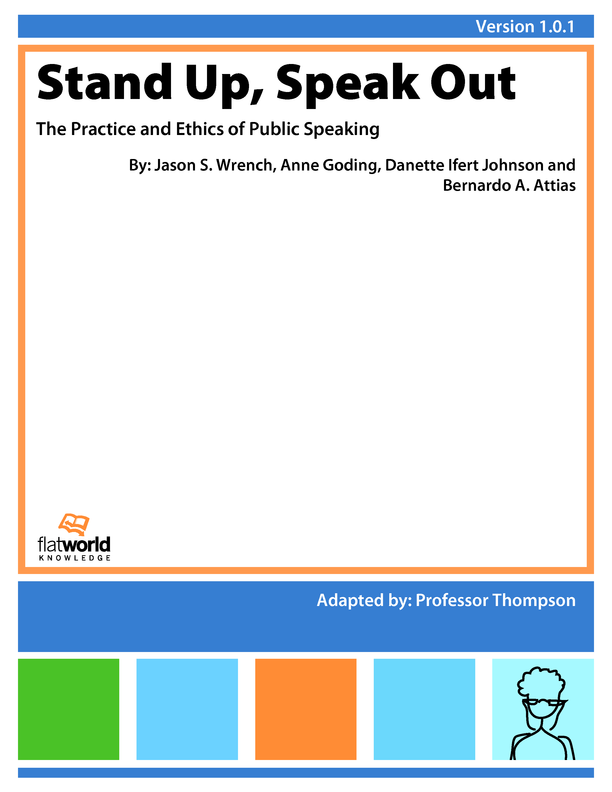 Cover of Stand Up, Speak Out: The Practice and Ethics of Public Speaking v1.0.1