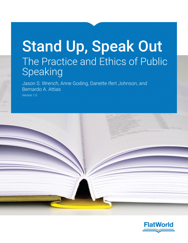 Cover of Stand Up, Speak Out: The Practice and Ethics of Public Speaking v1.0